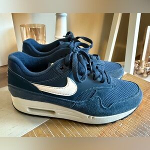 Nike Navy and White Athletic Shoes